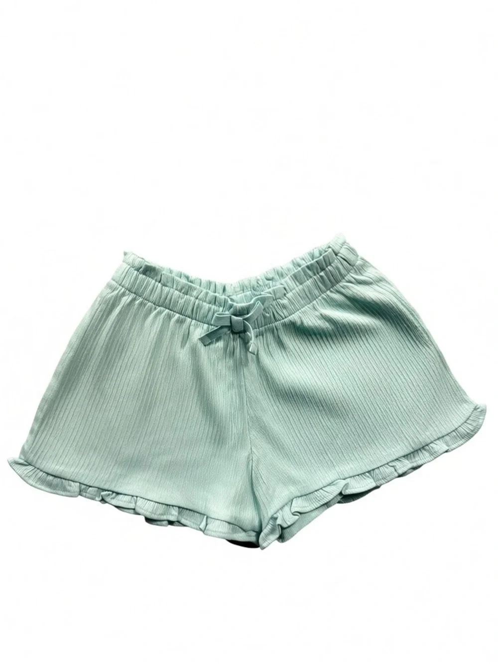 5T The Children's Place Mint Tea Green Ribbed Shorts Ruffle Hem 4 AVAILABLE!